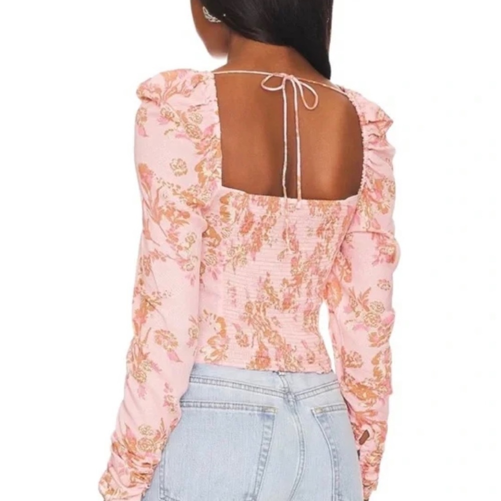 NWT Free People Hilary Printed Top - Picture 3 of 5